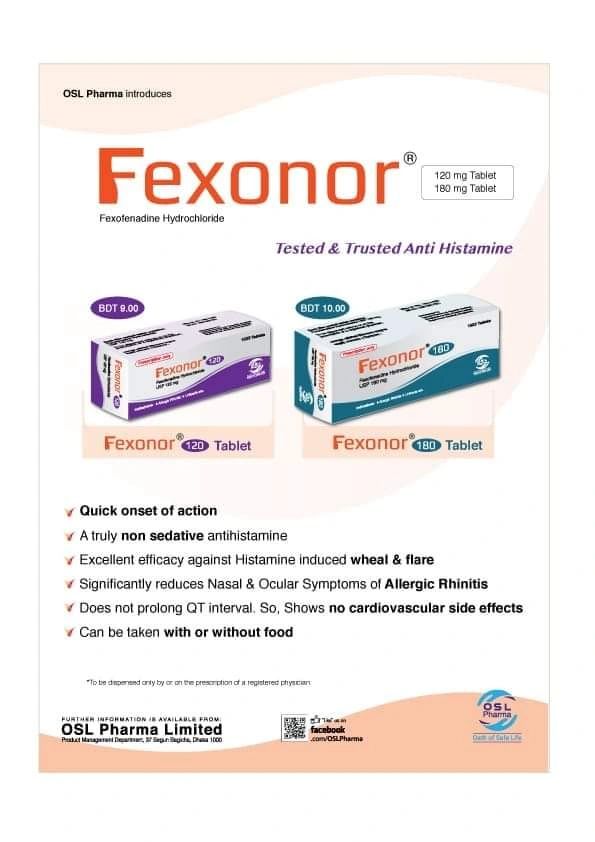 Tablet Fexonor 180mg (30pcs)